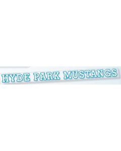 Rectangle Polyester Removable Car Sticker (1 1/2"x18")